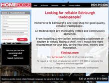 Tablet Screenshot of edinburgh-homeforce.co.uk